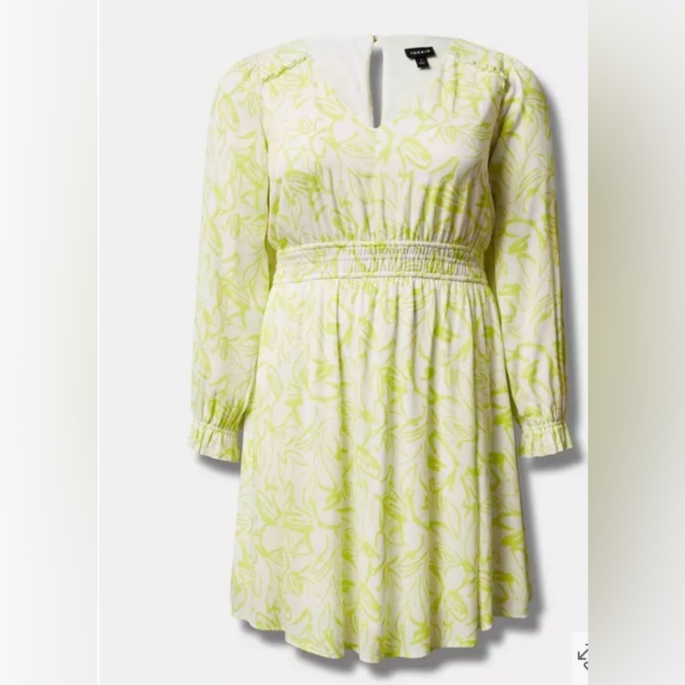 Torrid White and Yellow Dress size 1XL